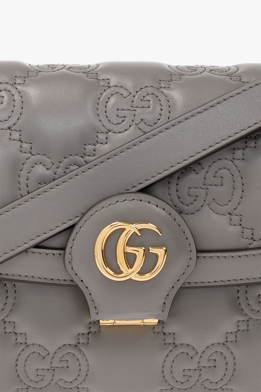 Grey Quilted shoulder bag Gucci Gucci Tweed Jacke Nude SchaferandweinerShops Canada